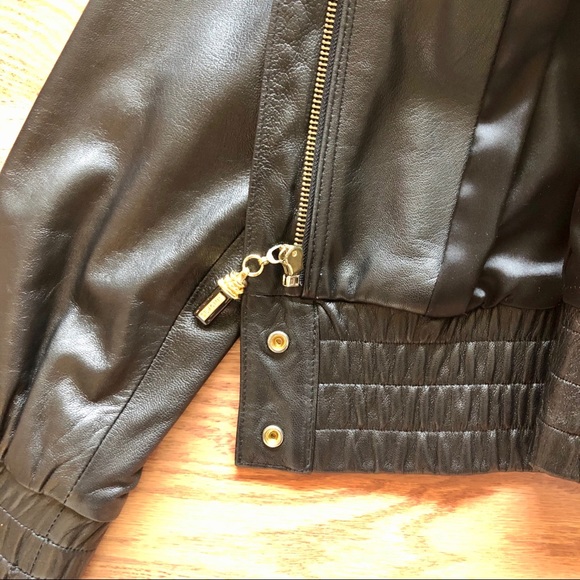 St. John Collection Soft Leather Moto Jacket XS - Picture 7 of 11